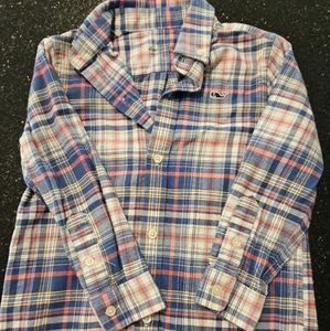 Vineyard vines flannel button down 3T